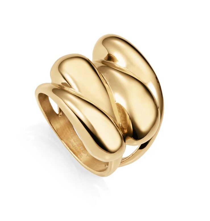 Viceroy Jedinečný pozlátený prsteň pre ženy Air 14207A01 55 mm