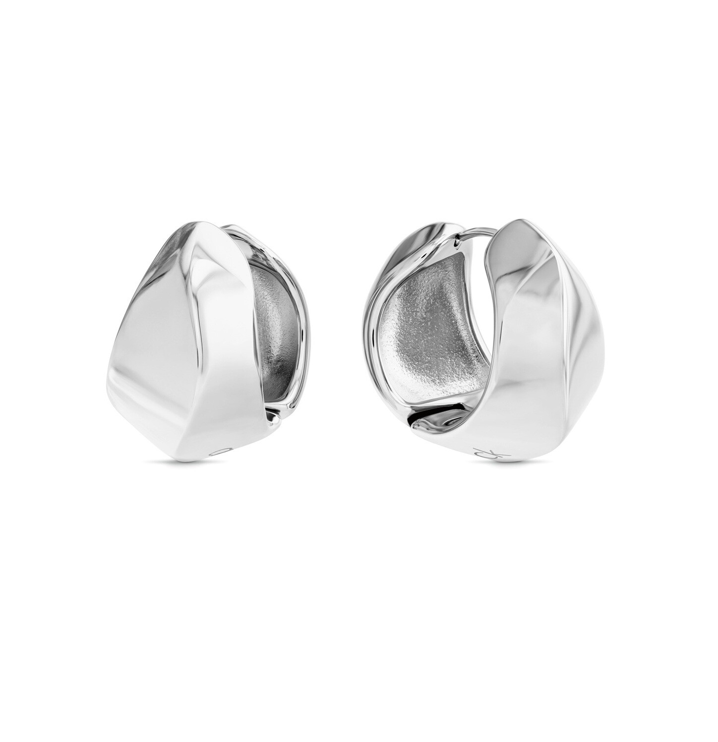 Calvin Klein Moderné oceľové náušnice Sculpted 35000819