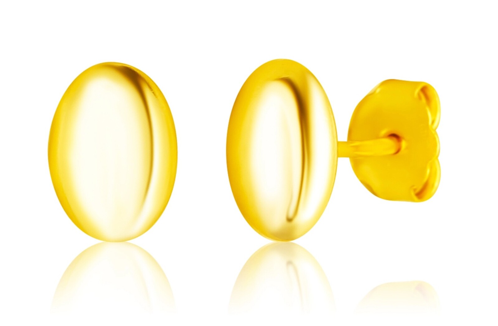 JVD Pozlátené oválne kôstky SVLE3267XF3GO00