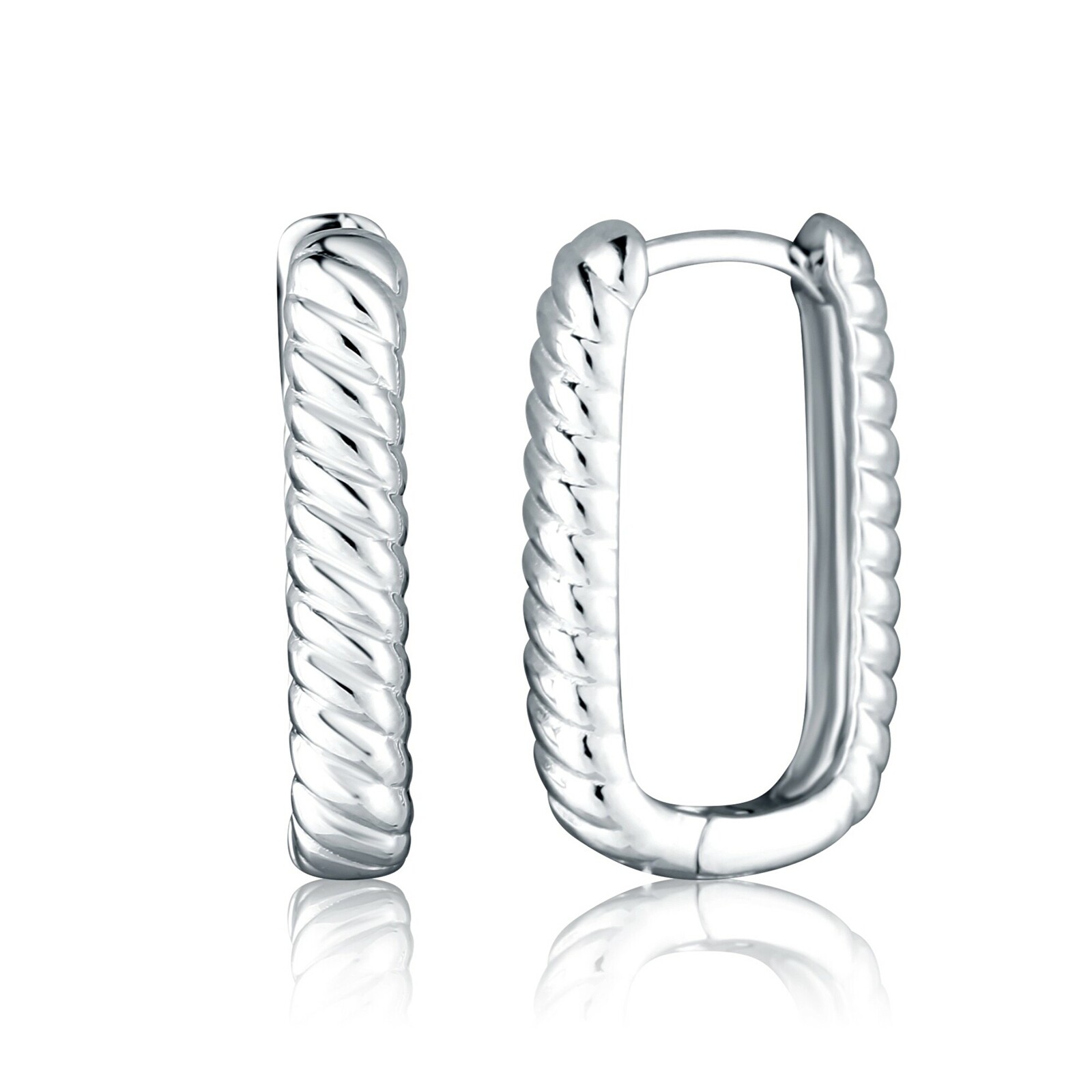 JVD Dámske strieborné oválne náušnice SVLE2865X610000