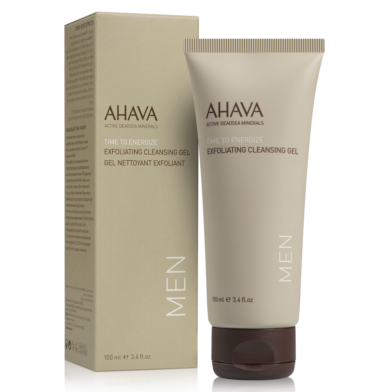 AHAVA Exfoliačný čistiaci gél pre mužov Time to Energize (Exfoliating Cleansing Gél) 100 ml