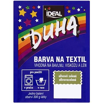 DUHA farba na textil olivovo zelená 15 g