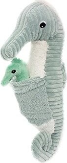 Les Déglingos Plyšový morský koník, otec s bábätkom, mintový