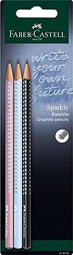 FABER-CASTELL Sparkle Harmony B, trojhranná – balenie 3 ks