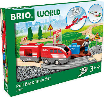 Brio 36102 Vlaková súprava s naťahovacím vláčikom