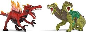 Schleich Ohnivý dinosaurus proti jašterovi z džungle 70834