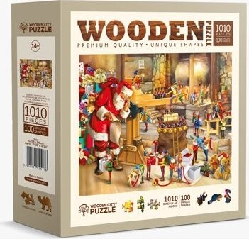 WOODEN CITY drevené puzzle - Santova dielňa 1010 dielikov