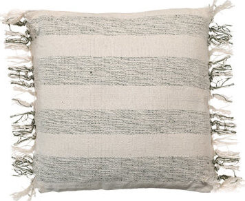 TEXTILOMANIE Dekoračný vankúšik Bossa 45 × 45 cm, zelené pruhy