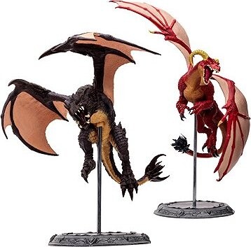 World of Warcraft – akčné figúrky – Red Highland Drake and Black Proto-Drake