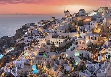 CLEMENTONI Puzzle Odtiene Santorini 1000 dielikov