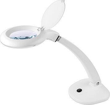 Rebel NAR0298-2 Stolná lampa s lupou 6 W, 450 lm, 6500 K, biela