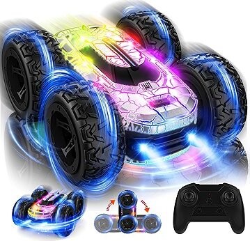 Mieryd RC stunt auto 4WD s LED, 180° flip
