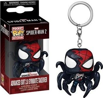 Funko Pop! Keychain Marvel Spider-Man 2 Advanced Suit 2.0 Symbiote Takeover