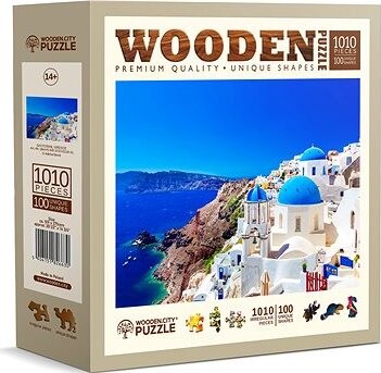 WOODEN CITY Drevené puzzle Santorini, Grécko 1010 dielikov