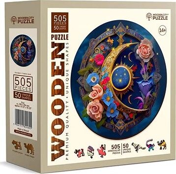 WOODEN CITY Drevené puzzle Kvetinový Mesiac 505 dielikov