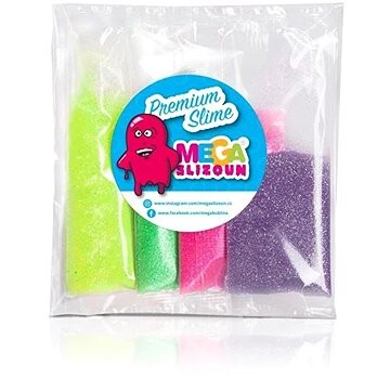 MEGABUBLINA Megaslizoun - sada neonových prášků - 4 barvy