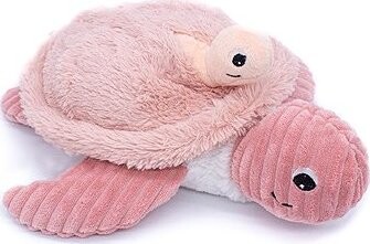 Les Déglingos Plyšová korytnačka, mama s bábätkom, ružová