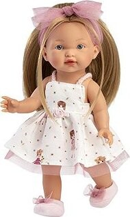 Llorens 28038 Valeria – reálna bábika s celovinylovým telom – 28 cm