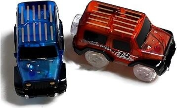 Zaparkorun Náhradné autíčko k svietiacej autodráhe červené