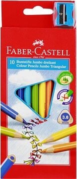 FABER-CASTELL Jumbo, 10 farieb