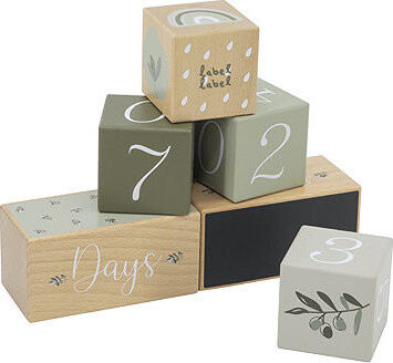 Label Label Míľnikové kocky Olive Green