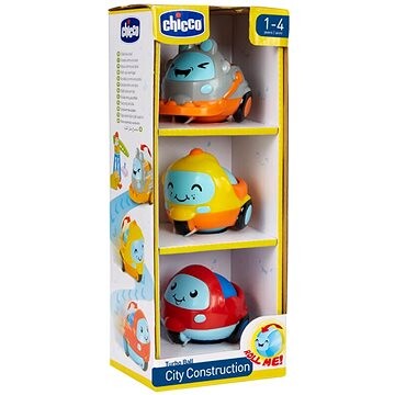 CHICCO Mini autíčka City Construction 3 ks, 12 m+
