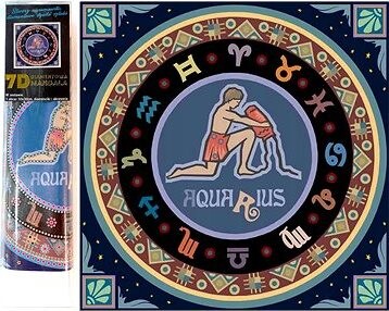 Norimpex 7D Znamenie zverokruhu Vodnár 30 × 30 cm