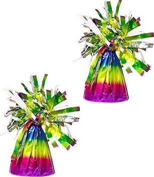 FOLAT Závaží - těžítko na balonky, duhové, 160 g, 2 ks