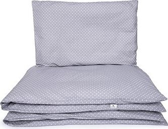 Maceshka Obliečky Basic Biela bodka v sivej