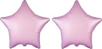 FLEXMETAL Balón fóliový – hviezda, pastelová fialová/ľalia, 45 cm, 2 ks