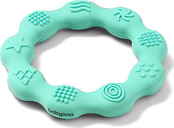BabyOno silikónový krúžok modrý