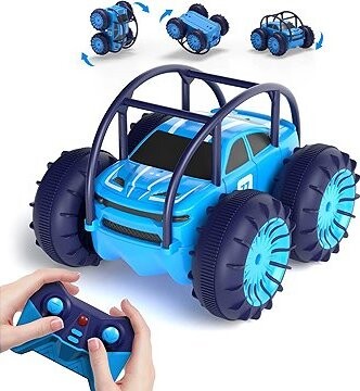 Maxtronic RC obojživelné auto 4WD s LED, 15 km/h, modré