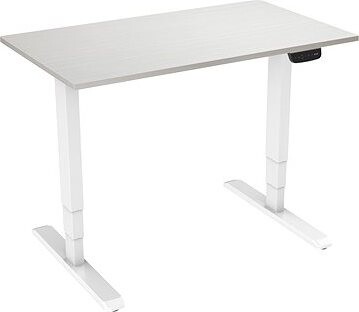 AlzaErgo Table ET1 NewGen biely + doska TTE-12 120 × 80 cm biely dub