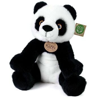 RAPPA Plyšová panda sediaca 27 cm, Eco-Friendly