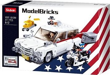 Sluban Model Bricks M38-B1099 Americký automobil pre lupičov