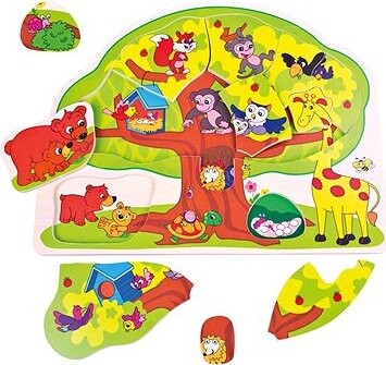 Bino puzzle veselé zvieratká