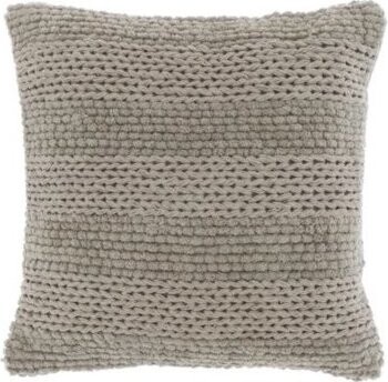 TEXTILOMANIE Dekoračný vankúšik Nancy 45 × 45 cm, sivý