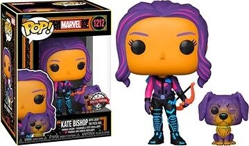 Funko POP! Marvel Kate Bishop With Lucky Pizza Dog 1212