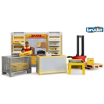 Bruder Bworld 62251 Pobočka prepravcu DHL s figúrkou