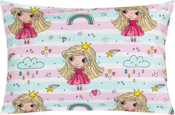 BELLATEX Viola vankúšik 40 × 60 cm 45/090 princezná s dúhou