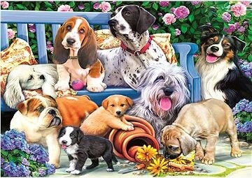 Trefl Puzzle Psy v záhrade 1000 dielikov