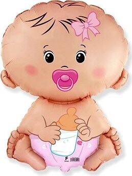 Balón fóliový miminko – dievča 60 cm