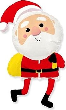 Flexmetal Balón fóliový Happy Santa Claus – Mikuláš, Vianoce 102 cm