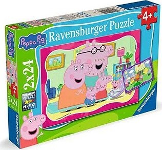 Ravensburger 120041849 Prasiatko Peppa 2× 24 dielikov