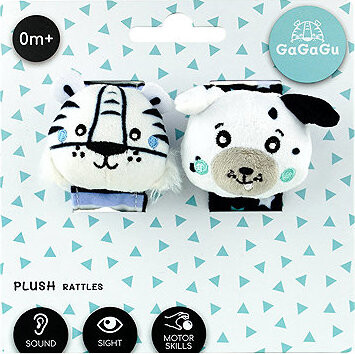 Gagagu Dvojitá hrkajúca sada tiger a šteňa