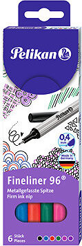 PELIKAN 96 0.4 mm - sada 6 barev