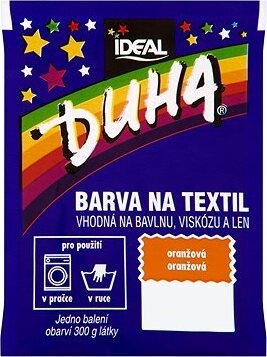 DUHA farba na textil oranžová 15 g