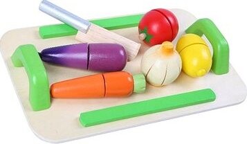 Derrson Drevená zelenina na krájanie a ovocie s doskou