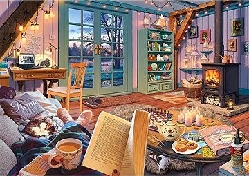 WOODEN CITY Drevené puzzle Útulná chata 505 dielikov