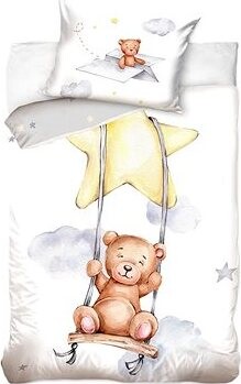 Kaptan Povlečení do postýlky Medvídek Houpačka na Hvězdě